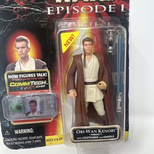 Star Wars Episode I The Phantom Menace Obi-Wan Kenobi Naboo Action Figure Hasbro - Thumbnail 6