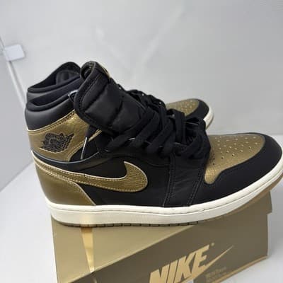 Air Jordan 1 Retro High OG Black Metallic Gold Men's shoes DZ5485-071 size 9 - Thumbnail 5