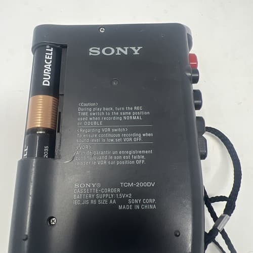Sony TCM-200DV Handheld Cassette Recorder For Parts Or Repair (A1) - Thumbnail 5