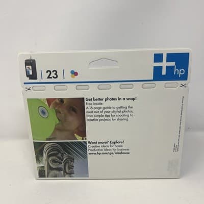 Hp 23 ink cartridge / Tri- color / 2 PK NIB / Expired US SHIPPING - Thumbnail 2