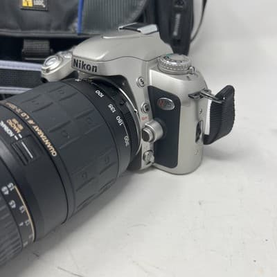 Nikon N75 35mm Film SLR Camera w/ AF Quantaray 70-300mm Lens Strap, Case - Thumbnail 5