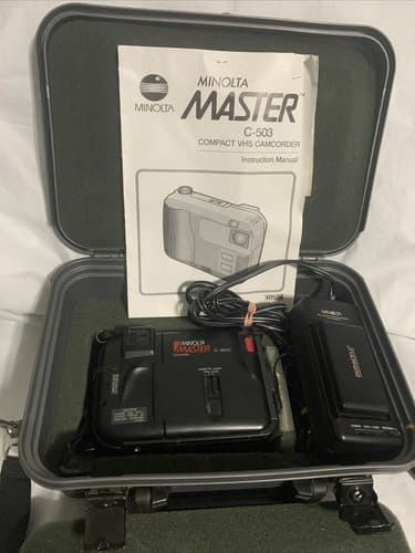 Minolta Master C-503 Series-C Camcorder VHSC F=4-12MM - Thumbnail 2