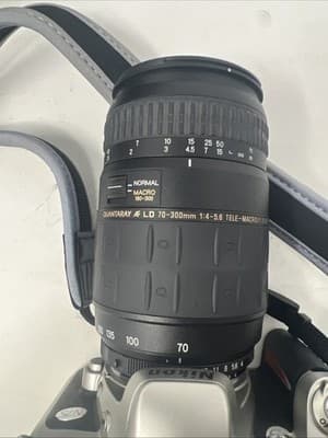 Nikon N75 35mm Film SLR Camera w/ AF Quantaray 70-300mm Lens Strap, Case - Thumbnail 9