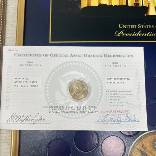 US coins $1 ((2007)presidential dollar Coin sets Grade A+++ - Thumbnail 2