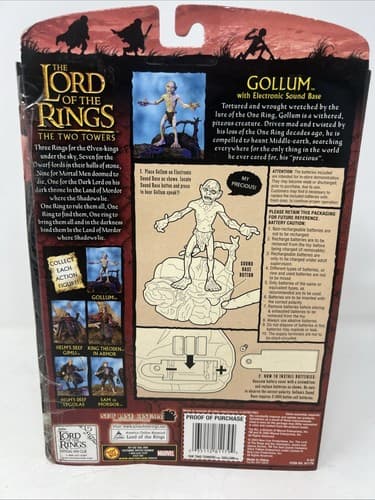 GOLLUM with sound base ! ( " MY PRECIOUS " ) The Lord of the Rings TWO TOWERS - Thumbnail 4