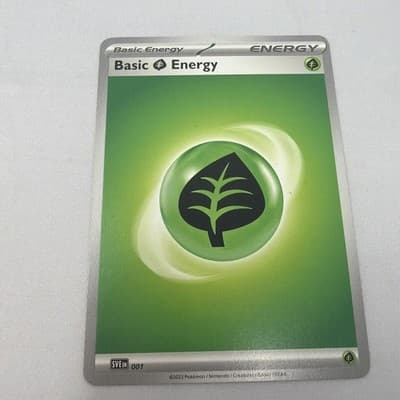 Basic Energy Grass SVE EN 001 - SWIRL S&V 151 Cosmos Holo Pokemon Card NM