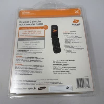 Samsung M260 Factor Boost Mobile Cell Phone Camera New Factory Sealed (A3) - Thumbnail 3