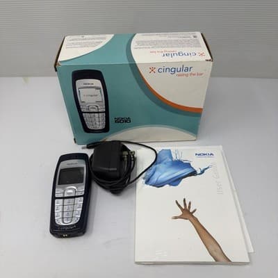 Vintage Nokia 6010 Cell Phone – Cingular: OEM Nokia Charger/w box (A131)