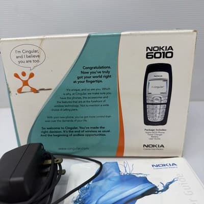 Vintage Nokia 6010 Cell Phone – Cingular: OEM Nokia Charger/w box (A131) - Thumbnail 6