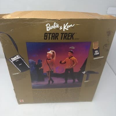 Star Trek 30th Anniversary Collector Edition Barbie & Ken Dolls Ken As Kirk MIB - Thumbnail 4