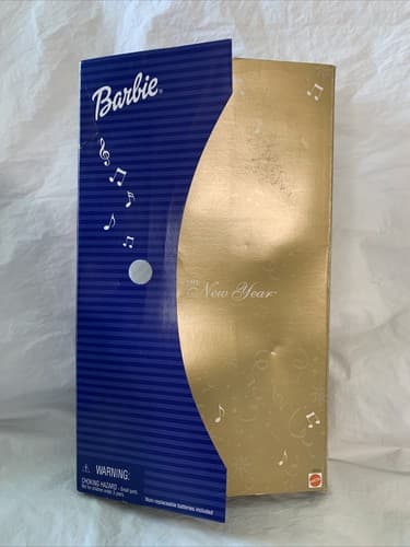 🔥🔥Ring in the New Year Barbie New Years 2001 #52742 Mattel 🔥🔥A8