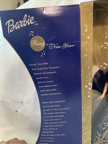 🔥🔥Ring in the New Year Barbie New Years 2001 #52742 Mattel 🔥🔥A8 - Thumbnail 6