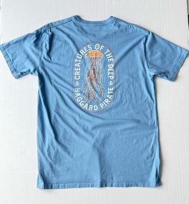 Haggard Pirate Creatures of the Deep Jellyfish Graphic T-Shirt XL Blue - Thumbnail 13