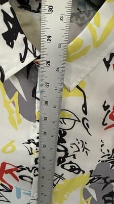 XXL Graffiti Skull Print Button-Up Shirt Streetwear All-Over Print Casual - Thumbnail 7