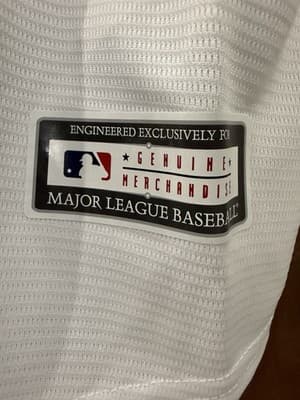 Youth L Mike Trout #27 Angels White Jersey MLB Genuine Merch 14/16 New W/Tags - Thumbnail 7