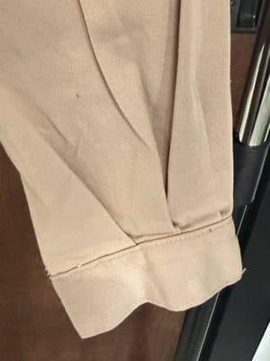 NWT COLZA Muted Pink Cropped Denim Jacket Corset Back BCI Cotton Size S Women’s - Thumbnail 12
