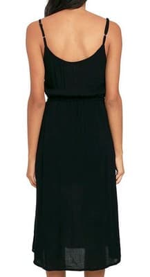 O’Neill XS Black Embroidered Boho Sundress Adjustable Straps Festival W/Pockets - Thumbnail 3