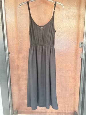 O’Neill XS Black Embroidered Boho Sundress Adjustable Straps Festival W/Pockets - Thumbnail 13