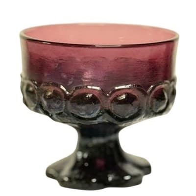 Vintage Madeira Plum Sherbet Glasses Tiffin MCM Franciscan Amythest - Image 1