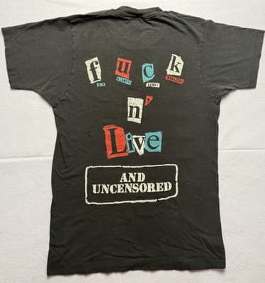 Van Halen F*ck ‘n Live Carnal Knowledge Concert T Shirt L Authentic Vintage - Thumbnail 2