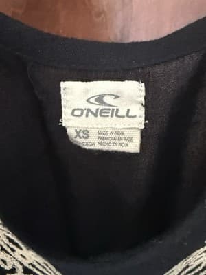 O’Neill XS Black Embroidered Boho Sundress Adjustable Straps Festival W/Pockets - Thumbnail 7