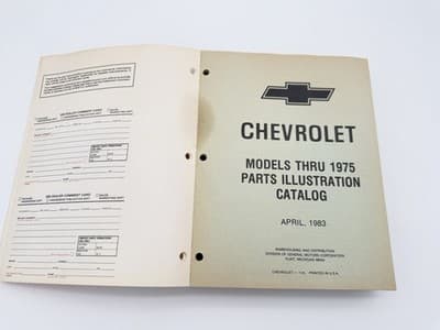 Vintage 1983 Chevrolet Models Thru 1975 Chassis & Body Illustration Catalog GM - Thumbnail 3