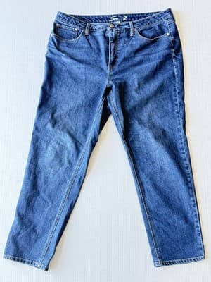 Seven7 Jeans Slim Straight Stretch High Rise Med Wash Women’s 16 90’s Style - Thumbnail 2