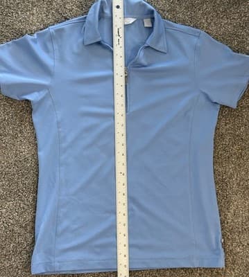 Callaway Women’s Light Blue Athletic 1/4 Zip Golf Polo Shirt Size M - Thumbnail 6