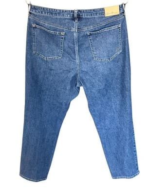 Seven7 Jeans Slim Straight Stretch High Rise Med Wash Women’s 16 90’s Style - Thumbnail 4