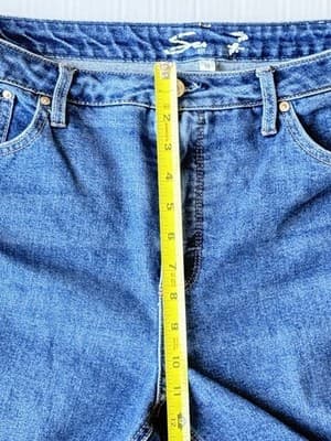 Seven7 Jeans Slim Straight Stretch High Rise Med Wash Women’s 16 90’s Style - Thumbnail 6