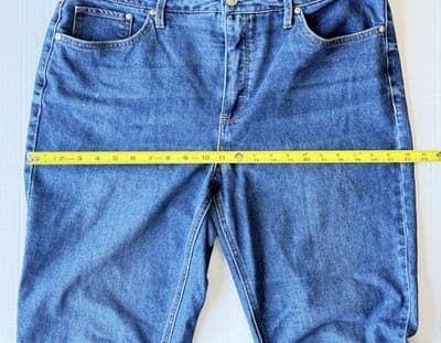 Seven7 Jeans Slim Straight Stretch High Rise Med Wash Women’s 16 90’s Style - Thumbnail 8