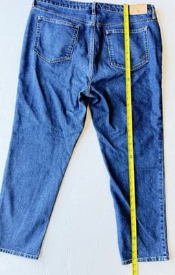 Seven7 Jeans Slim Straight Stretch High Rise Med Wash Women’s 16 90’s Style - Thumbnail 12