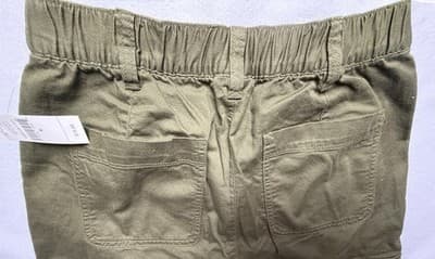 Gap Girlfriend Joggers Khaki Utility Cargo Midrise New W/Tags Relaxed Size 4 - Thumbnail 7