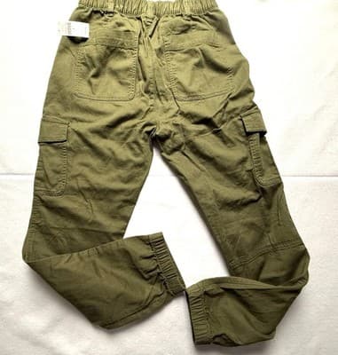 Gap Girlfriend Joggers Khaki Utility Cargo Midrise New W/Tags Relaxed Size 4 - Thumbnail 9
