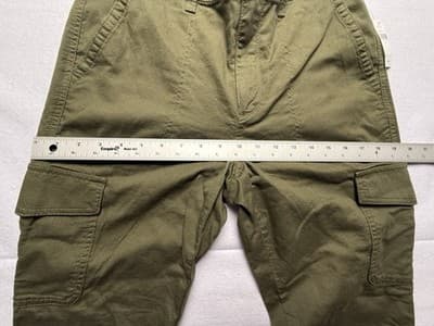 Gap Girlfriend Joggers Khaki Utility Cargo Midrise New W/Tags Relaxed Size 4 - Thumbnail 10