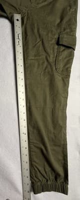 Gap Girlfriend Joggers Khaki Utility Cargo Midrise New W/Tags Relaxed Size 4 - Thumbnail 13