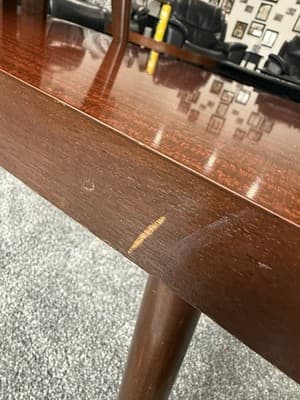 Vintage MCM Pair Two-Tier End Tables Mid Century Modern Brass Legs - Thumbnail 9