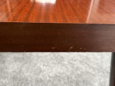 Vintage MCM Pair Two-Tier End Tables Mid Century Modern Brass Legs - Thumbnail 11