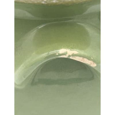 Vintage Hull Pottery Avocado Green Drip Glaze BeanPot/Crock/Jar w/Lid Oven Proof - Thumbnail 5