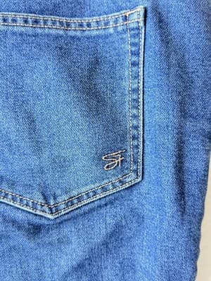 Seven7 Jeans Slim Straight Stretch High Rise Med Wash Women’s 16 90’s Style - Thumbnail 11