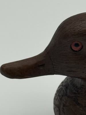 Cas-Carved Wood Art Products Vintage Duck Decoy Hand Carved Style Glass Eyes - Thumbnail 8
