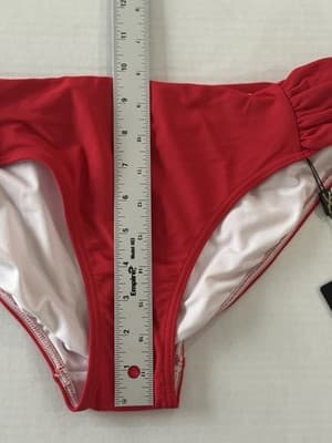 Nip Tuck Must Haves Louise Bikini Bottom Tummy Control Lift Sz 8 New W/Tags Red - Thumbnail 7
