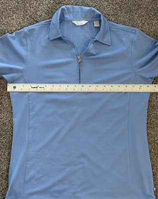 Callaway Women’s Light Blue Athletic 1/4 Zip Golf Polo Shirt Size M - Thumbnail 7
