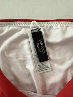 Nip Tuck Must Haves Louise Bikini Bottom Tummy Control Lift Sz 8 New W/Tags Red - Thumbnail 3