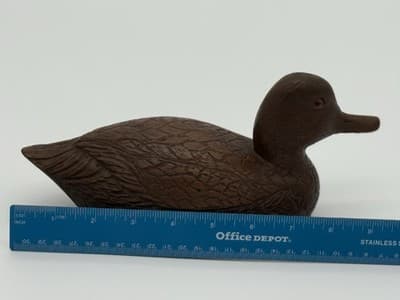 Cas-Carved Wood Art Products Vintage Duck Decoy Hand Carved Style Glass Eyes - Thumbnail 16