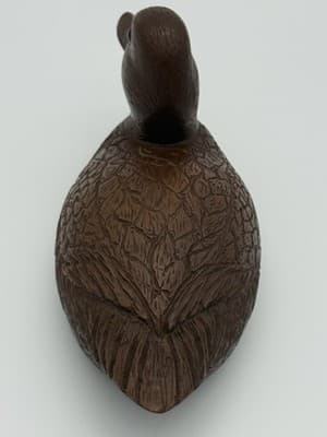Cas-Carved Wood Art Products Vintage Duck Decoy Hand Carved Style Glass Eyes - Thumbnail 9