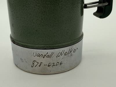 Vintage USA Aladdin STANLEY Green Chrome 1 Quart Thermos Complete ~ No. A-944DH - Thumbnail 4