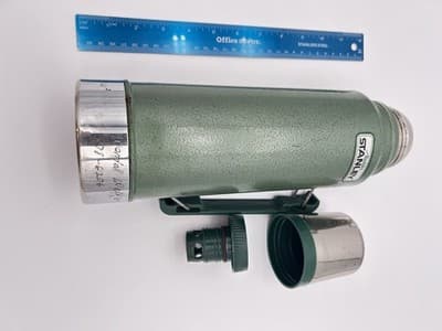 Vintage USA Aladdin STANLEY Green Chrome 1 Quart Thermos Complete ~ No. A-944DH - Thumbnail 7