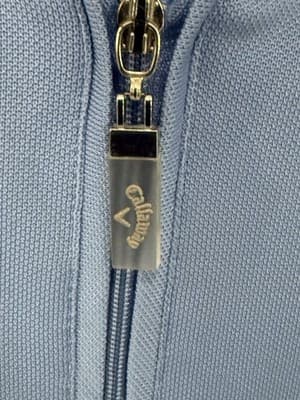Callaway Women’s Light Blue Athletic 1/4 Zip Golf Polo Shirt Size M - Thumbnail 4