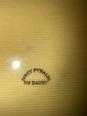 Antique DuBarry Ivory Pyralin Celluloid Hair Receiver Jar And Powder Box French - Thumbnail 8